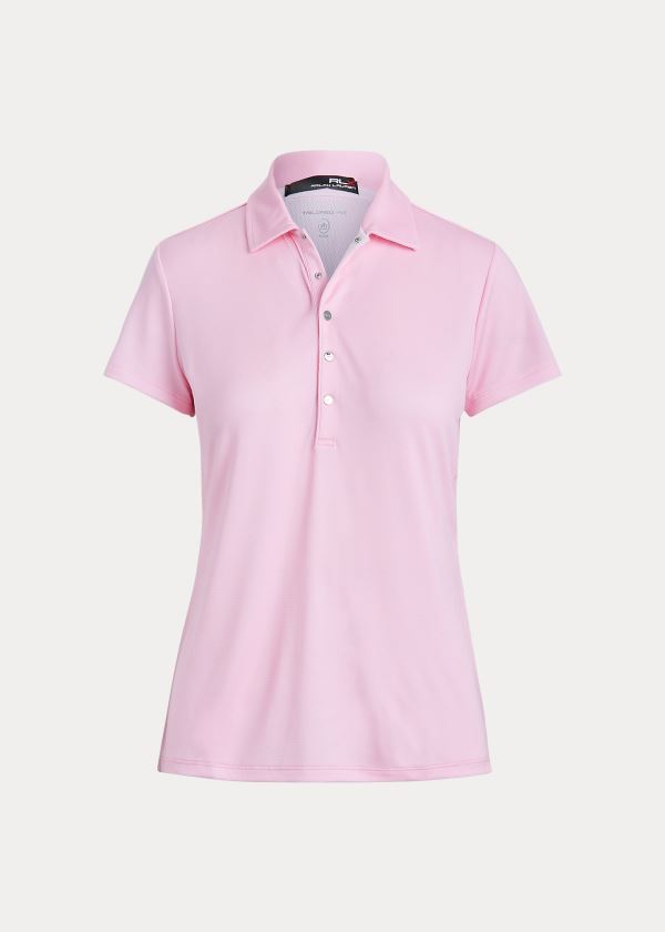 Polos Ralph Lauren Mujer Rosas / Blancos - Two-Tone Mesh Golf - XFZEY3280